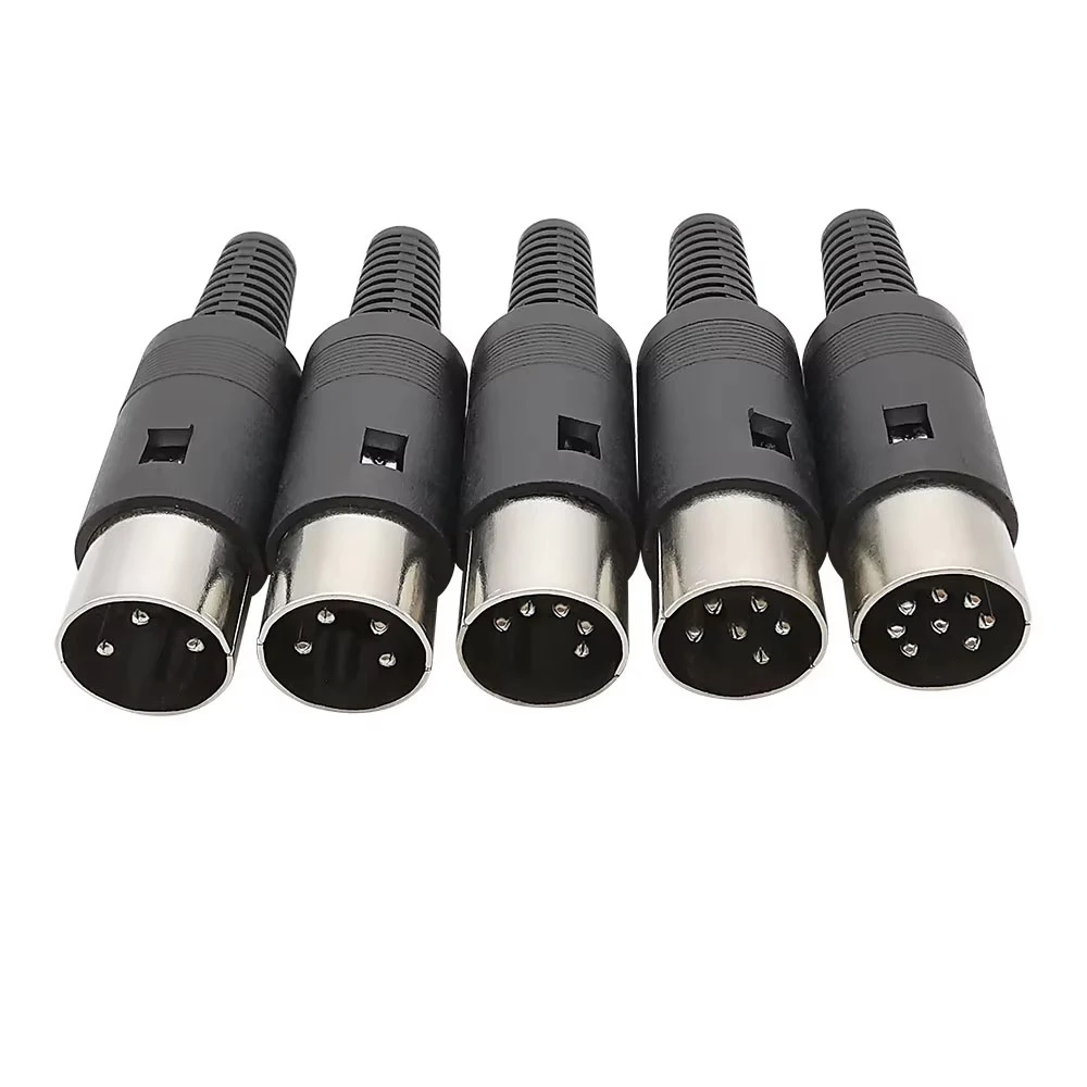 

1/3/5 шт. пластиковая ручка 3/4/5/6/8 Pin DIN штекер гнездовой разъем шасси Кабельный адаптер