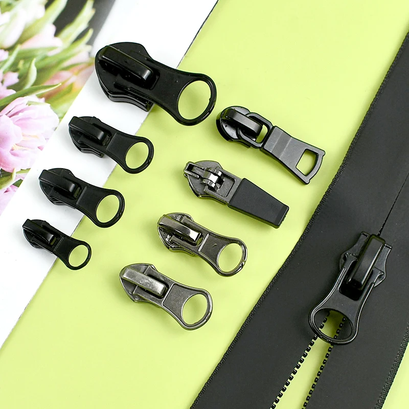 10/20 قطعة منزلق بسحاب عكسي 3 # 5 # 8 # 10 # مقاوم للماء النايلون السوستة مجتذب إغلاق البريدي المؤشر إصلاح سترة خيمة الرمز البريدي استبدال #5