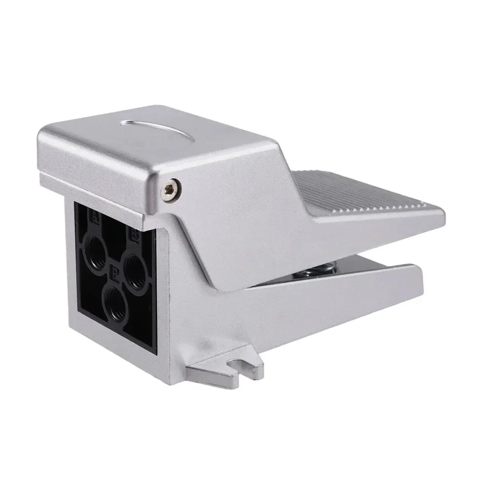 4F210-08 2 Position 5 Way Momentary Air Tool Foot Pneumatic Pedal Valve Switch4F210-08L with Lock Pedal Valve