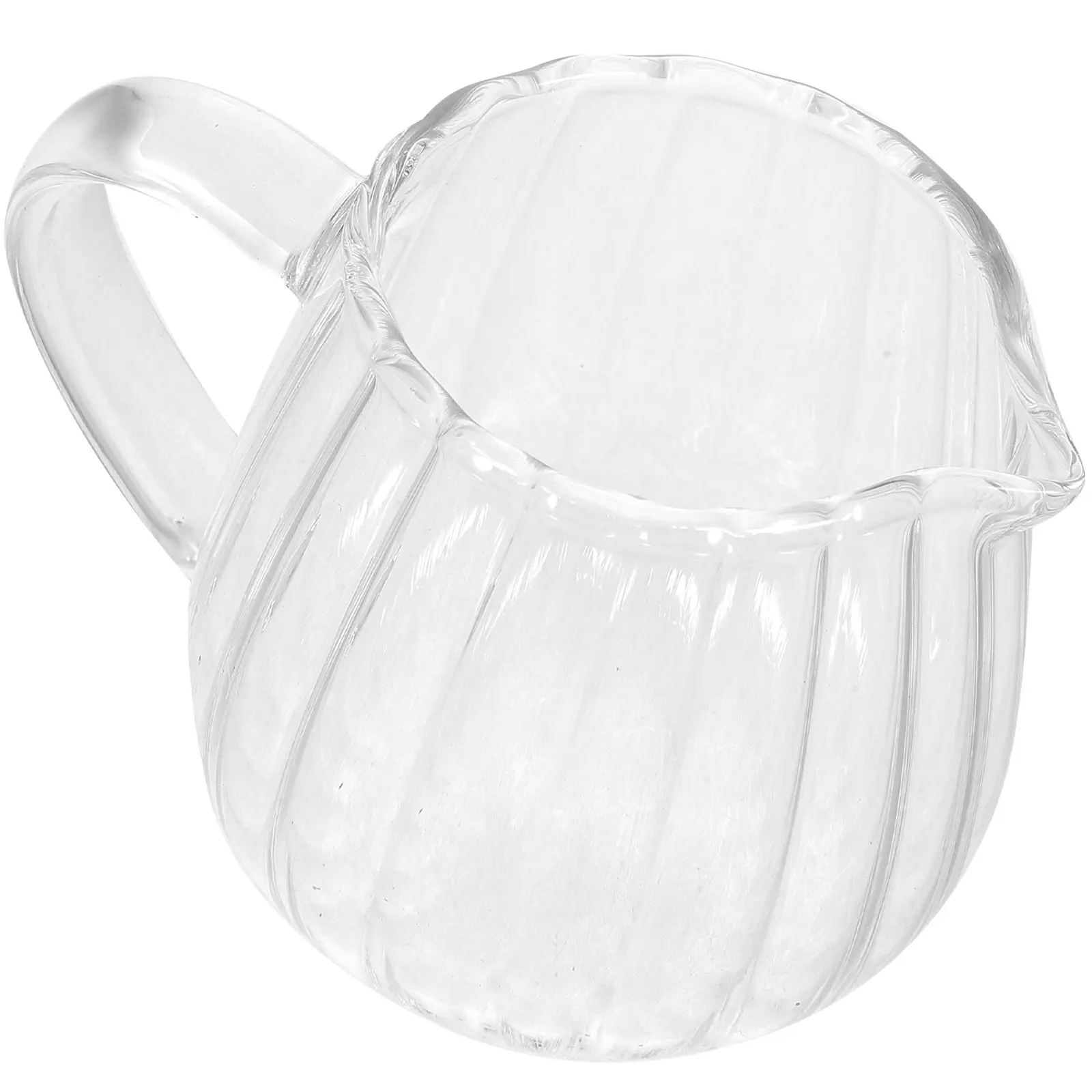 100ml Glass Creamer Pitcher with Pour Spout for Coffee, Milk, and Sugar – Mini Milk Jug for Espresso