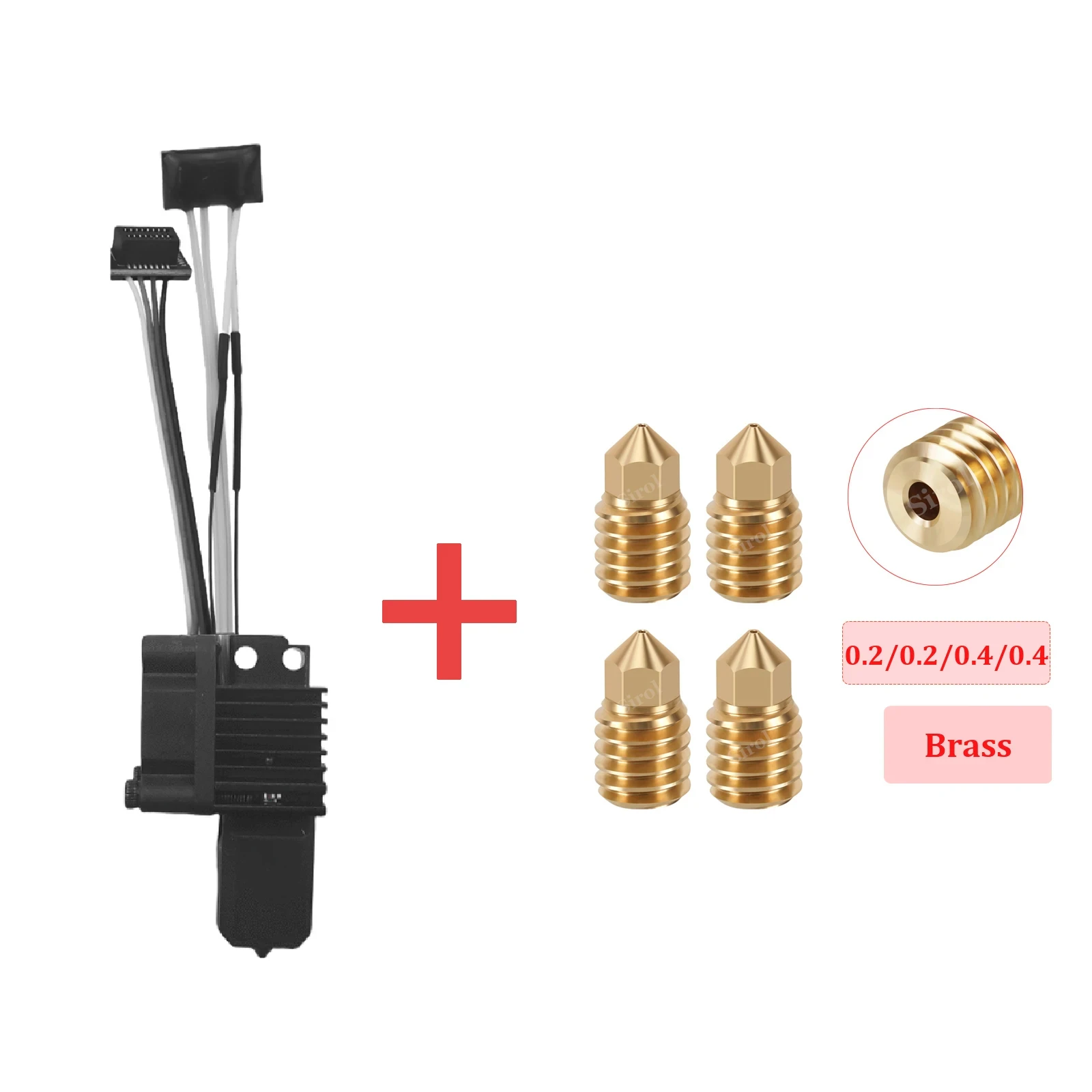 Komplette Hotend-Baugruppe Hotend für Bambu Lab X1 X1C P1P P1S mit Lüfter Upgrade 2.0 mit Düse Complete Bamboo Lab X1 Carbon