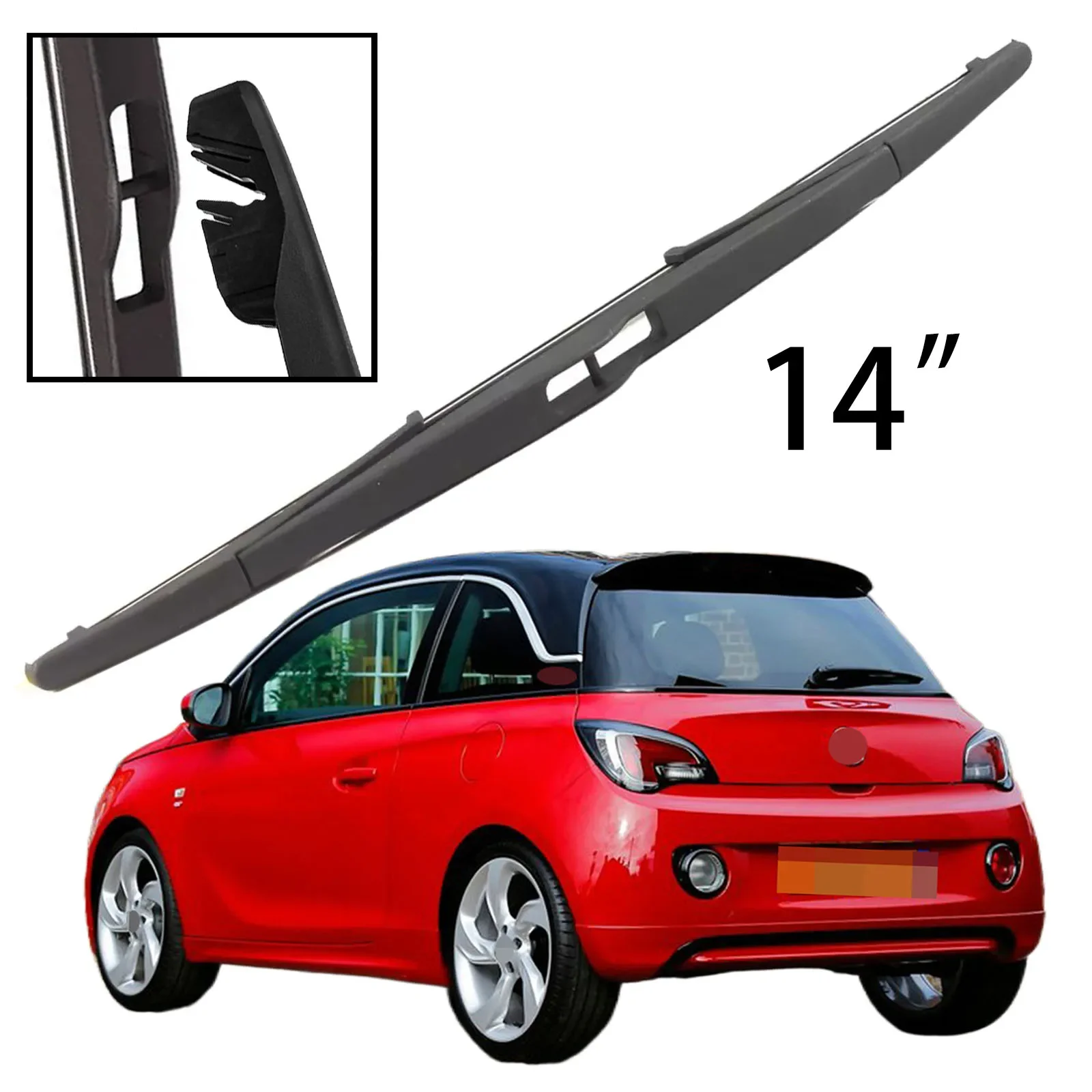 

14" Rear Windshield Windscreen Washer Wiper Blade For Opel Vauxhall Adam 2012-2019 Car Accessories Accsesories