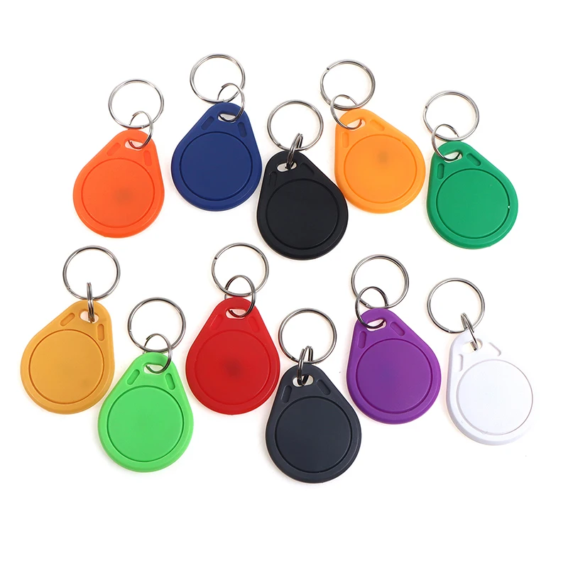 5 Stuks Uid Veranderlijke Herschrijfbare Toegangscontrole Kaart Abs Waterdichte Keyfobs Met Sleutelhanger Veiligheidsbenodigdheden Nfc Key Card