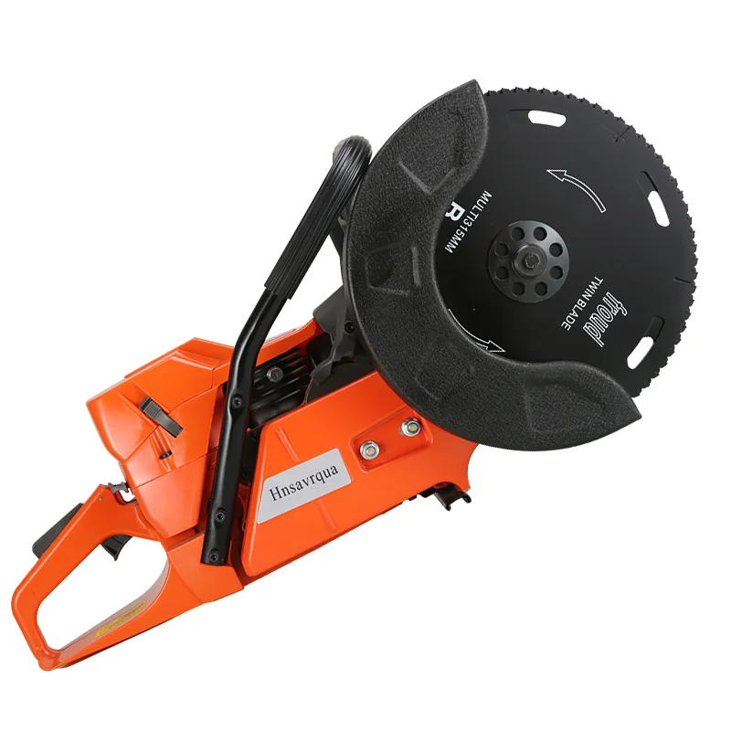 

Gasoline Concrete Cut off Saw Demo Hand held Saw w/ Diamond Metal Blade for Fire cutter Concrete Cutter