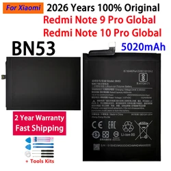 100% Original 5020mAh BN53 Battery for Xiaomi Redmi note 10 Pro global / note 9 Pro global replacement Batteries Fast Shipping