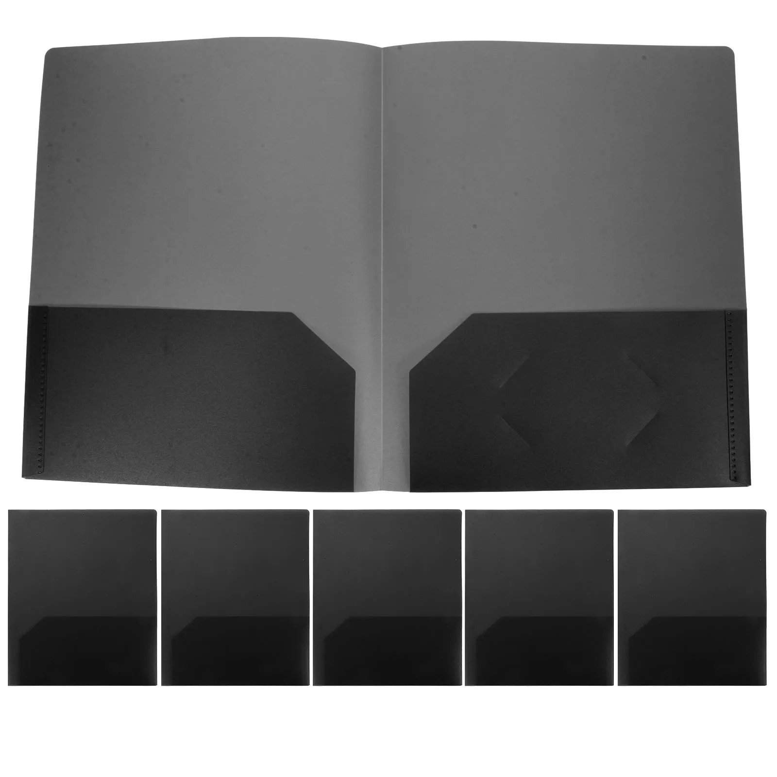 

6 PCS A4 Folder Aesthetic School Supplies Heavy Duty Folders with Pockets Office