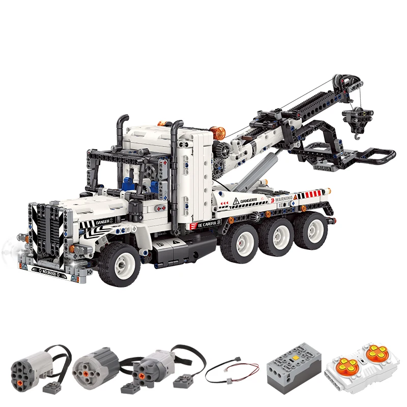 

В НАЛИЧИИ: Технический конструктор MOC — Тягач-трейлер на радиоуправлении, модель для сборки, игрушка для детей, подарочный набор на день рождения