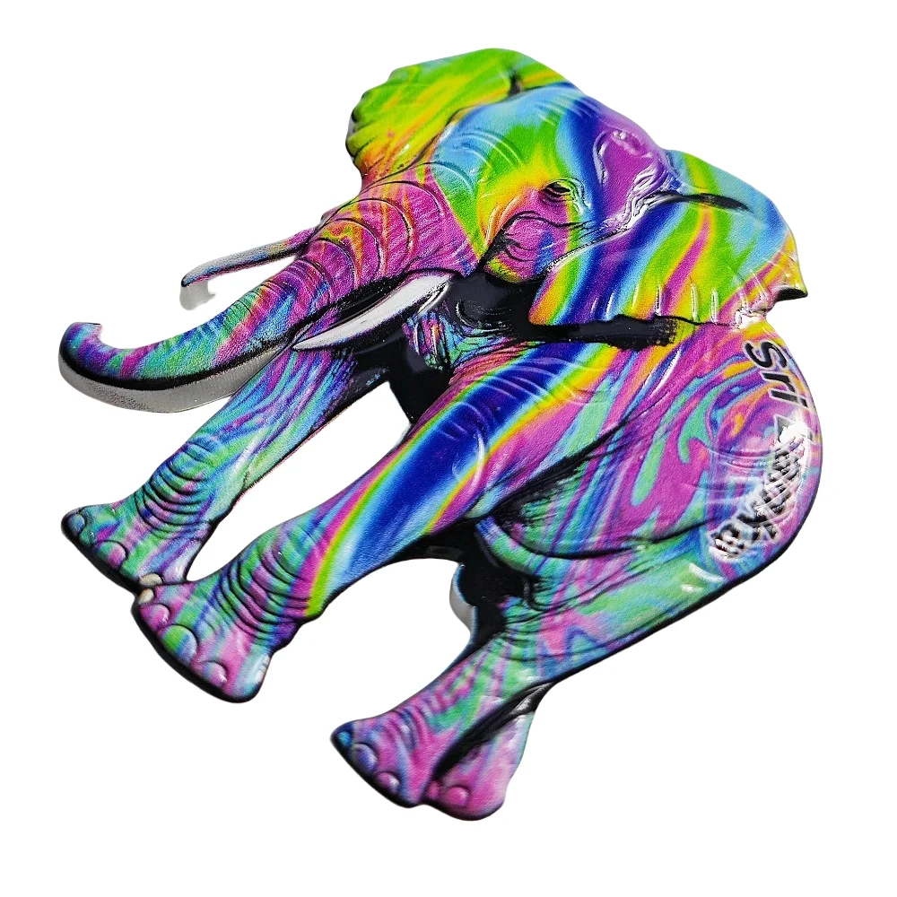 سريلانكا ثلاثية الأبعاد الفيل مغناطيس الثلاجة هدية تذكارية ، الراتنج اليدوية سريلانكا مغناطيس الثلاجة مجموعة ديكور المنزل