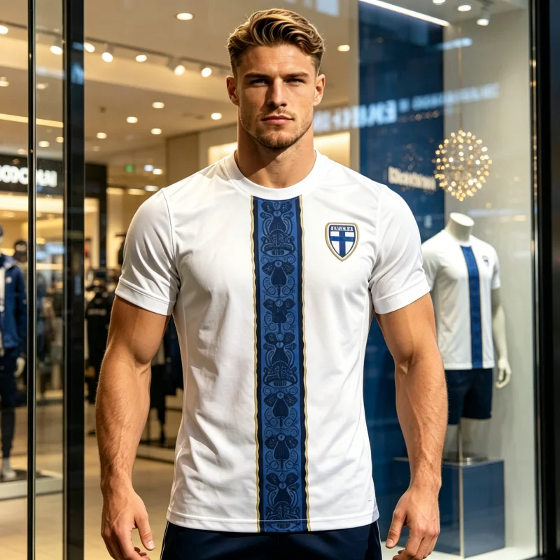 2026 Finland National Team Soccer Jersey Men Women Classic Norwegian Flag Cross Football Shirt Euro Style FamilyMatching Outfits