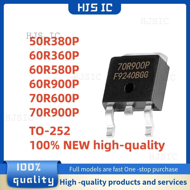 10 unidades/ 50R380P 60R360P 60R580P 60R900P 70R600P 70R900P TO-252 MMD50R380P MMD60R360P MMD60R580P MMD60R900P MMD70R900P