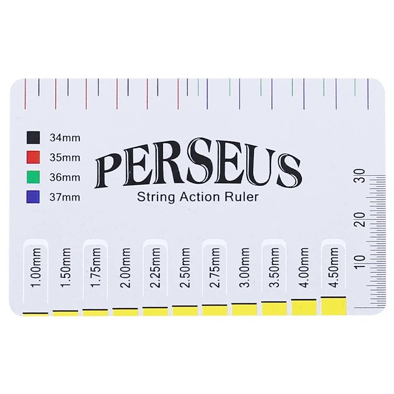 Guitar String Action Ruler Gauge Repairing Tool for Luthier Fit for Guitar Ukulele Bass Banjo Mandolin