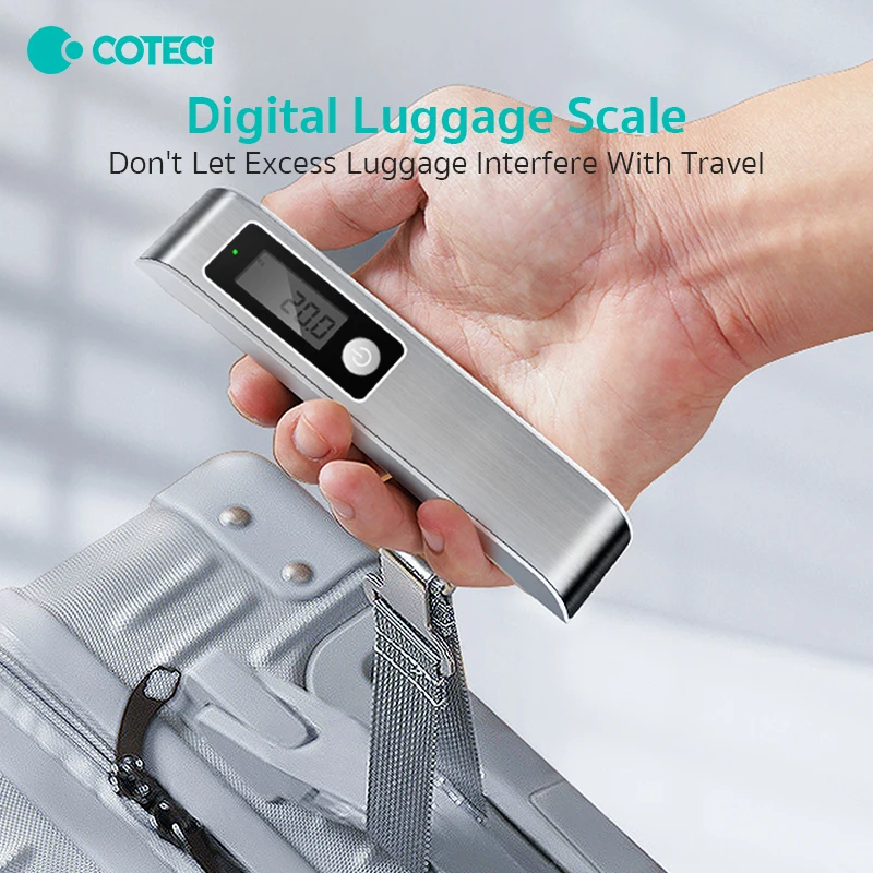 COTECi Luggage Weighing Portable Precision 50kg Scale Household Suitcase Express Package Electronic Portable Scale Household