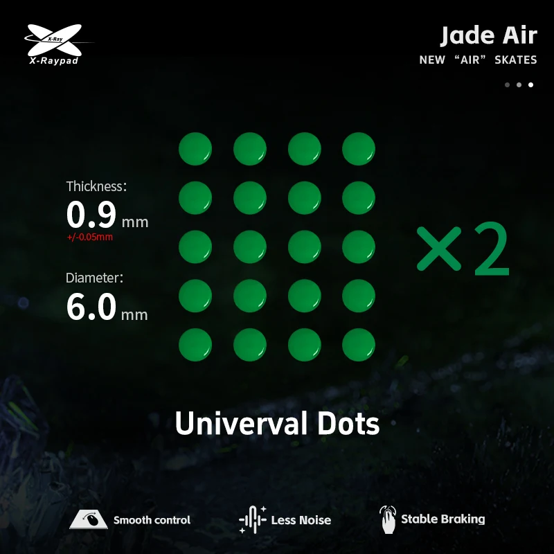 X-Raypad Jade Air Mouse Skates All series Quiet & Speed