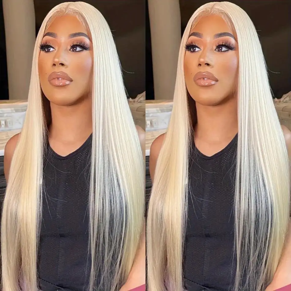 Blonde 613 Straight HD Lace Frontal Wig 13x6 13x4 Human Hair Colored 30 40 Inch Transparent Brazilian For Women Lace Front Wigs