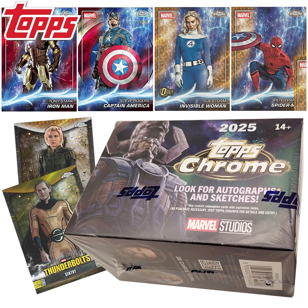 

Original 2025 Topps Chrome Value Movie Card Fan Collection Popular IP Characters High Quality Cards Fun Party Desktop Toys Gifts