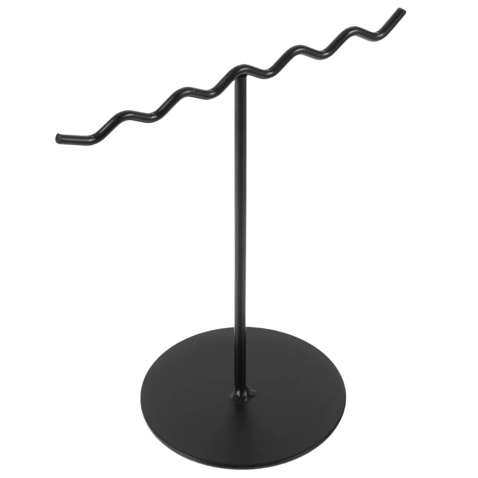 

Earring Display Stand Earrings Organizer Jewelry Bracelet Holder Key Fob Necklace Necklaces Black Decorative Tray Girl