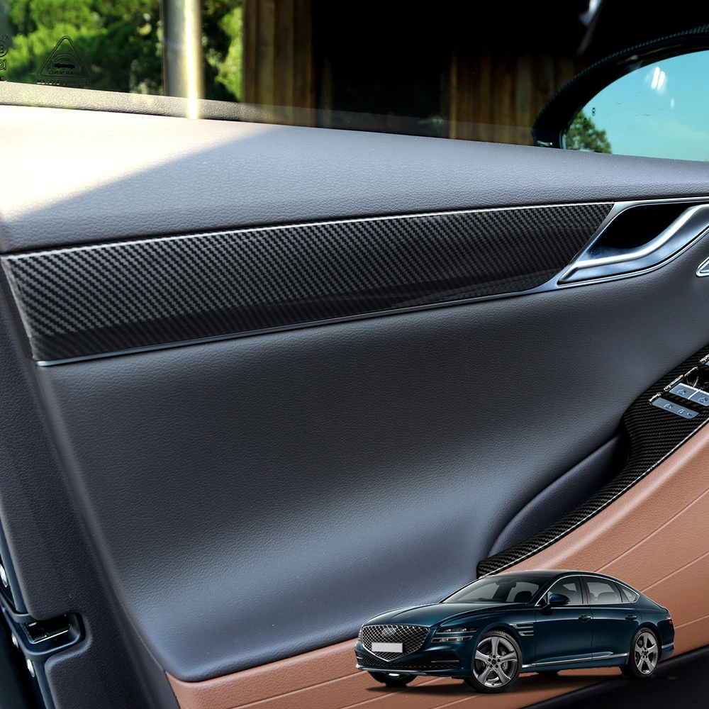 

﻿ Для Genesis G80 RG3 2021-2024: Накладка на внутреннюю дверную панель из АБС-пластика, защитная отделка приборной панели, аксессуары (для лево- и праворульных моделей)