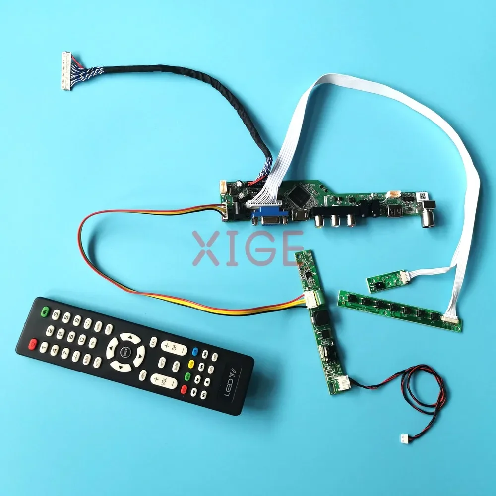 

Driver Controller Board Fit LTM200KT08 30-Pin LVDS 20" USB+AV+HDMI+VGA 1600*900 Kit DIY LCD Display TV Analog Signal