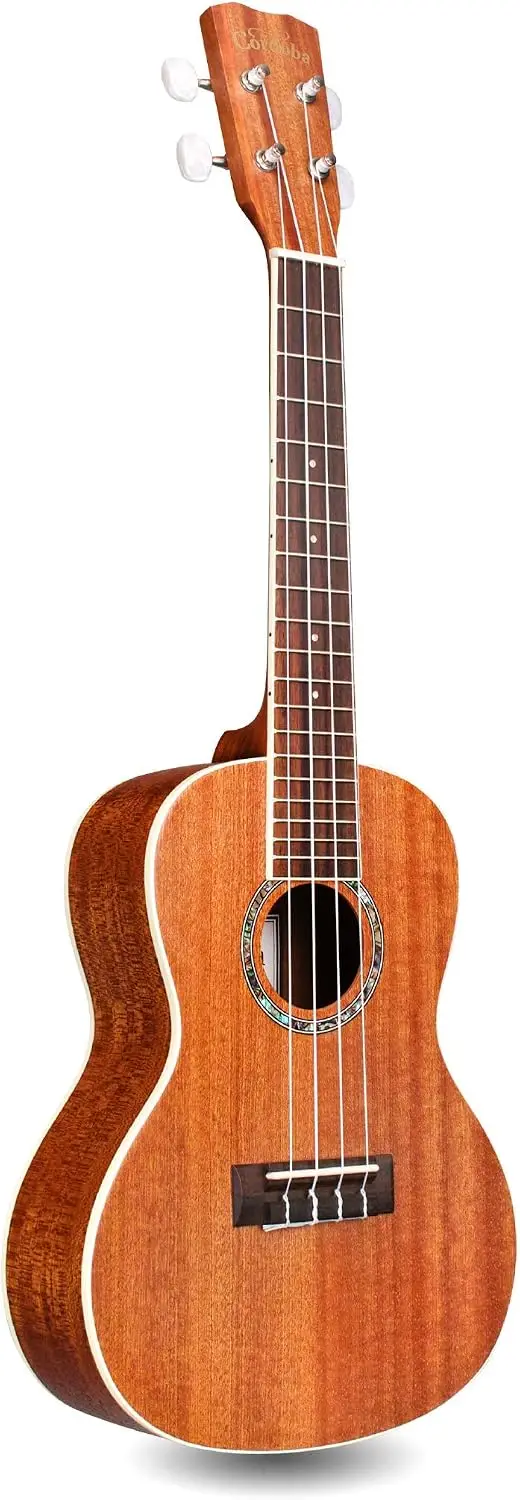 Concert Ukulele 15CM – Handcrafted with Mahogany Top, Back & Sides, Authentic Abalone Rosette, and Satin Finish