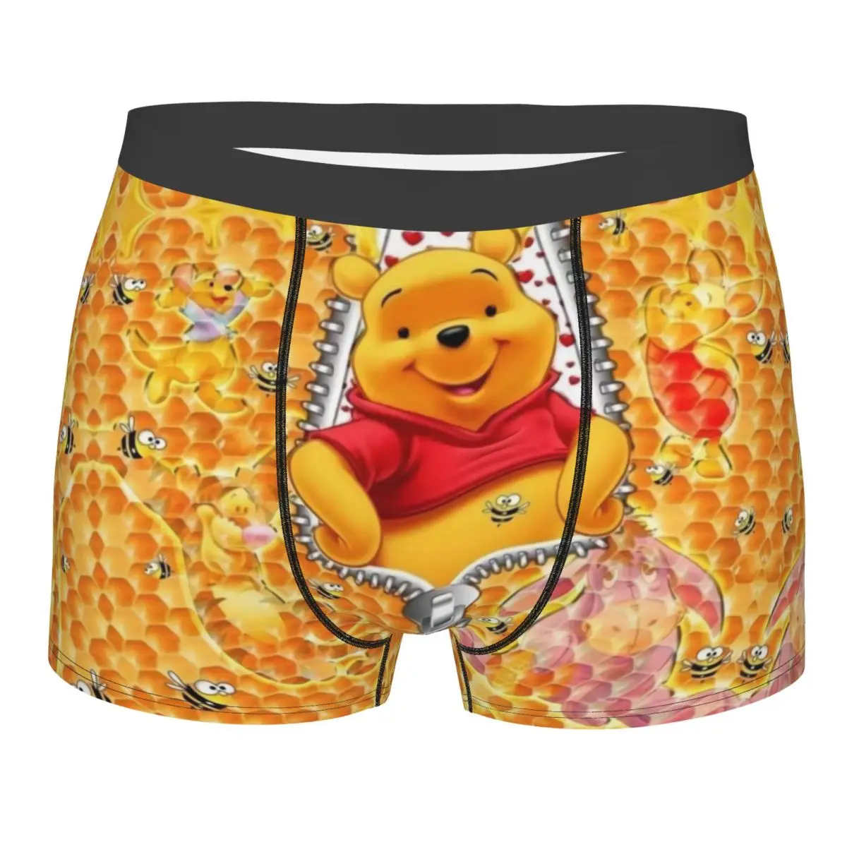 

Custom Novelty Winnie The Pooh Anime Boxers Shorts Panties Male Underpants Stretch Bear Cartoon Briefs Underwear