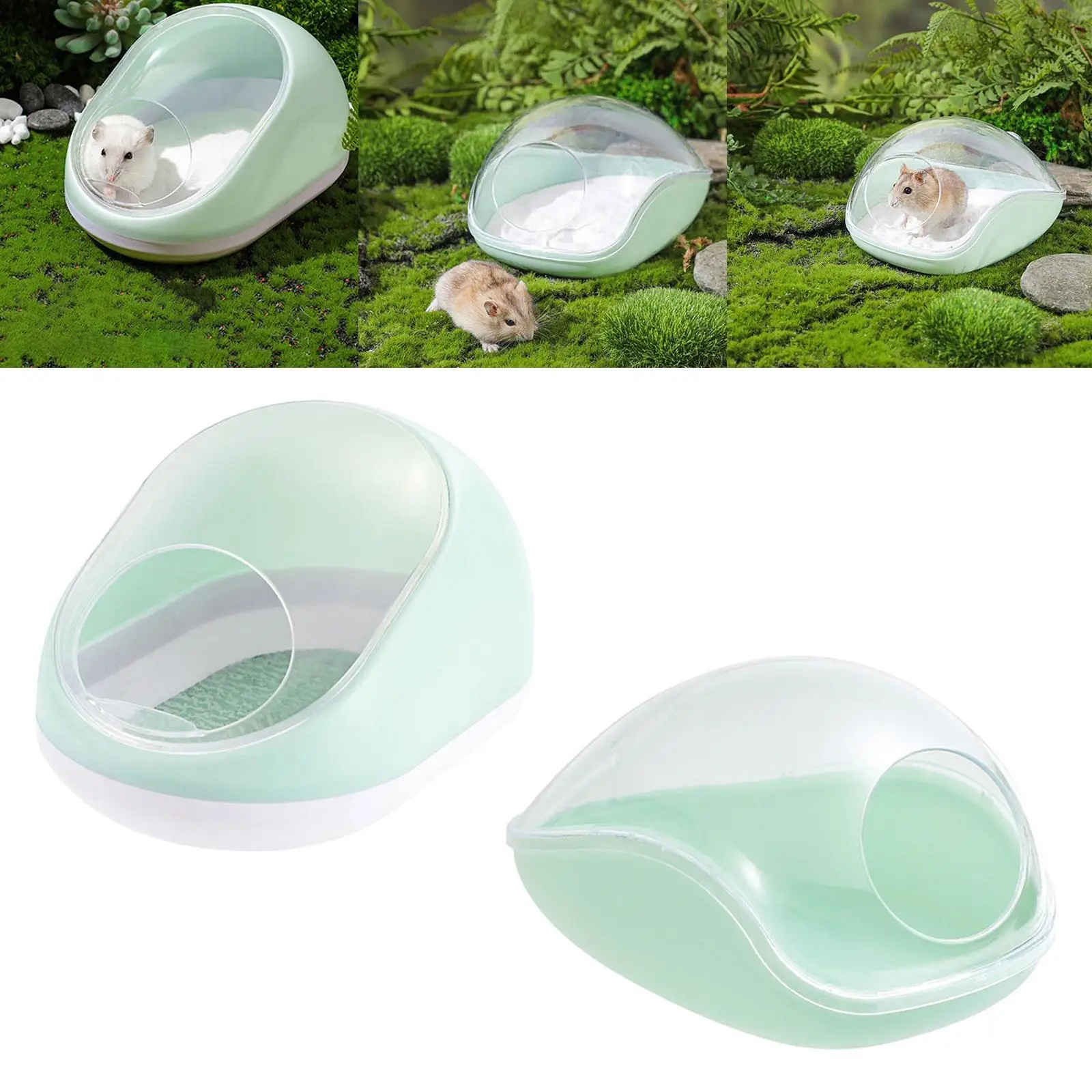 Hamster Sand Bath Toilet Small Animal Bathing Bowl Box for Small Animals