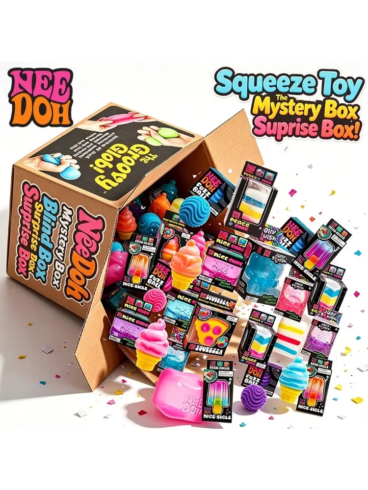 100+ Stück NEEDOH Squishy-Figuren Blindbox Überraschungsspielzeug Langsam Aufsteigende Weiche Fidget-Spielzeuge mit Riesen-Gorilla-Moai-Kopf P