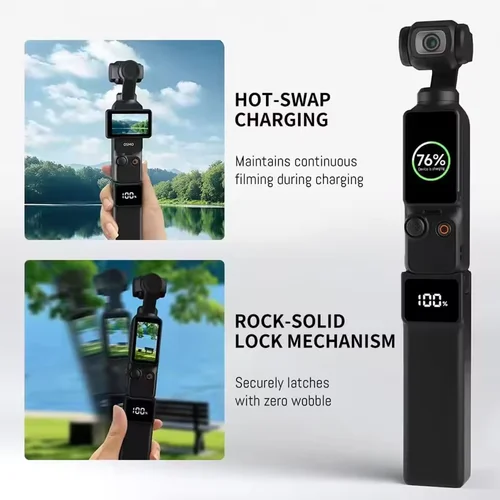 Imagen 2 del producto Dji Osmo Pocket 3 Manillar de batería Energía móvil incorporada 5000 mAh 22,5 W Rosca reservada de 1/4""