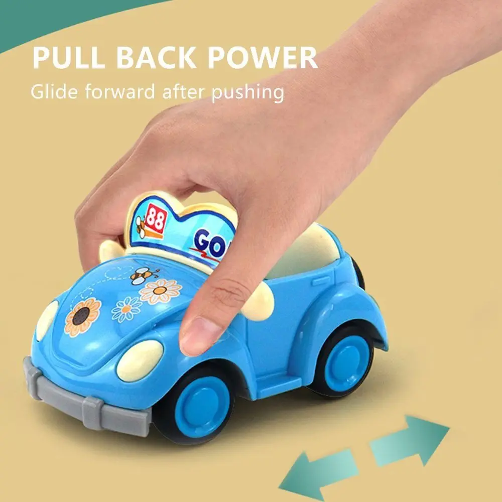 Creative ABS Open Car Toy Shatter-resistant Inertia Toy Pull Back Toy Car Car Model Cute Kindergarten