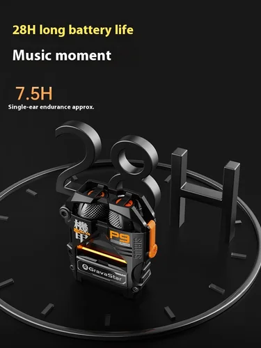 Imagen 2 del producto GravaStar P9 Plus auricular inalámbrico Bluetooth portátil reducción de ruido deportes electrónicos auriculares para juegos sonido Hifi estéreo RGB luz regalo