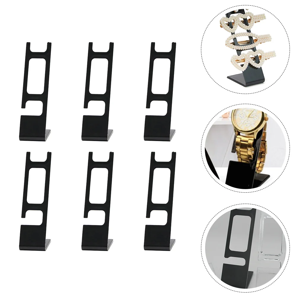 6 Pcs Watch Display Stand Organizers Plastic Holders for Jewelry Racks Stands Adornment Bracelet