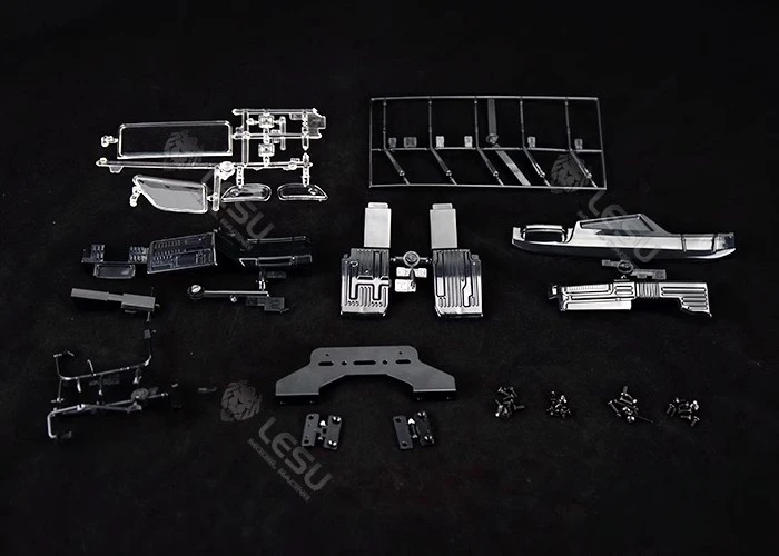 1/14 Lesu Hino 700 cabin body. Tamiya dump truck hard body. 1/14 rc truck diy parts.