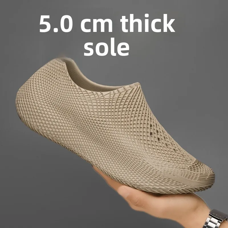 Men's 2026 New Autumn Outdoor Fishing Water Crossing Full Cover Beach Sandals Anti-Slip Durable EVA Material Breathable Slip-On