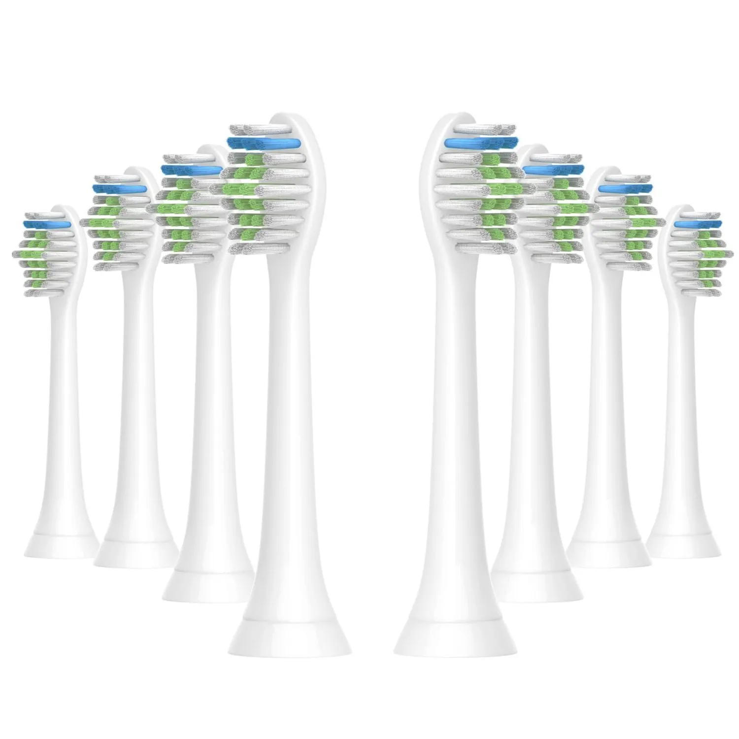 8pcs Replacement Brush Heads Compatible with Philips Sonicare Electric Toothbrush,fit for EasyClean, Gum Health, FlexCare