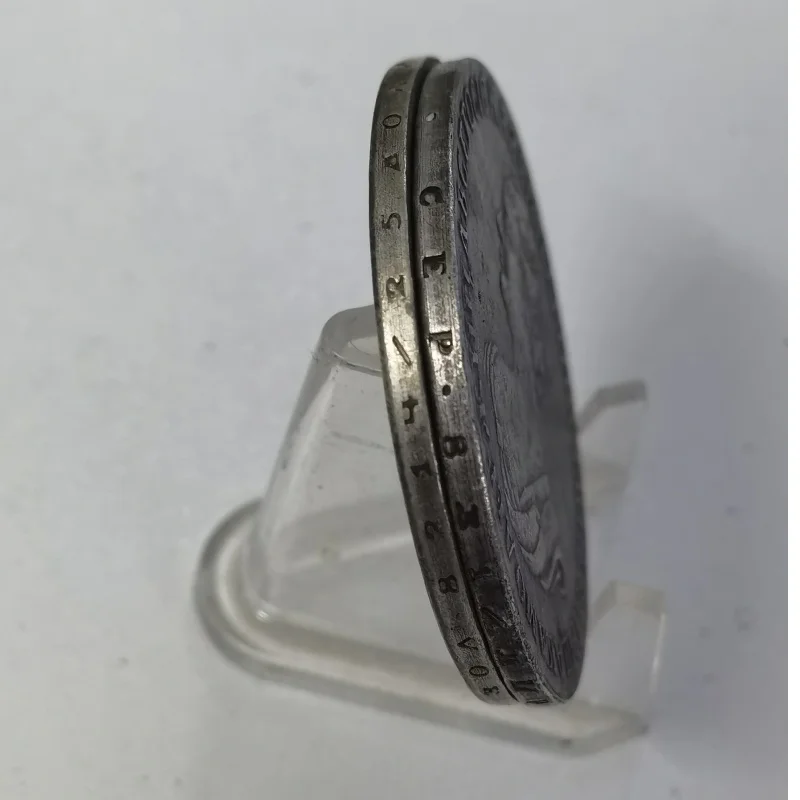 نسخة طبق الأصل من روبل الإمبراطورية الروسية 1725 - عملة كاثرين I "Mourning" من روبل #4