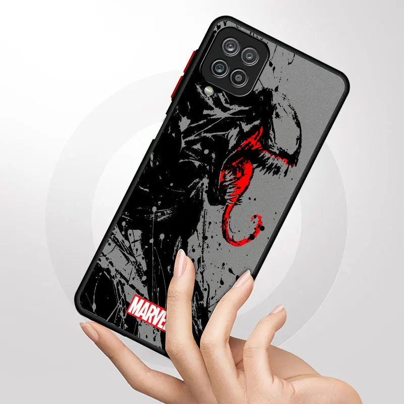 Case for Samsung Galaxy A14 A70 A30 A34 5G A30s A51 A13 A52 A31 A12 A50 A71 4G Shockproof Armor Clear Marvel Venom Soft Cover