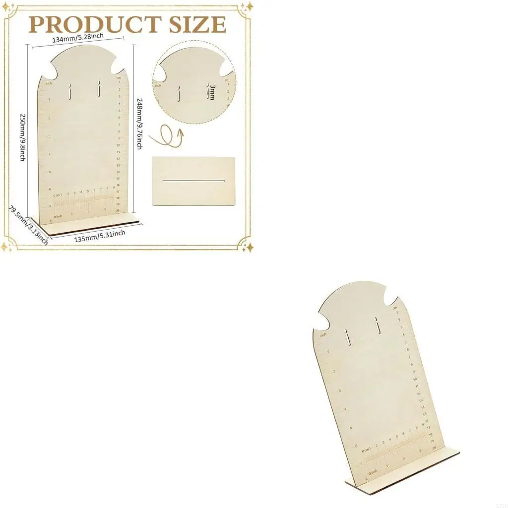 

Earring Holder Stand With Measurement Scale For Crafters And Jewelry Makers