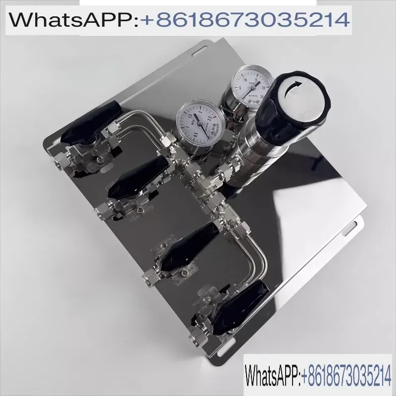 Stainless Steel Manual Bus Two-in-One Out Three-in-One Laboratory Gas System Switching Device Control Panel for for