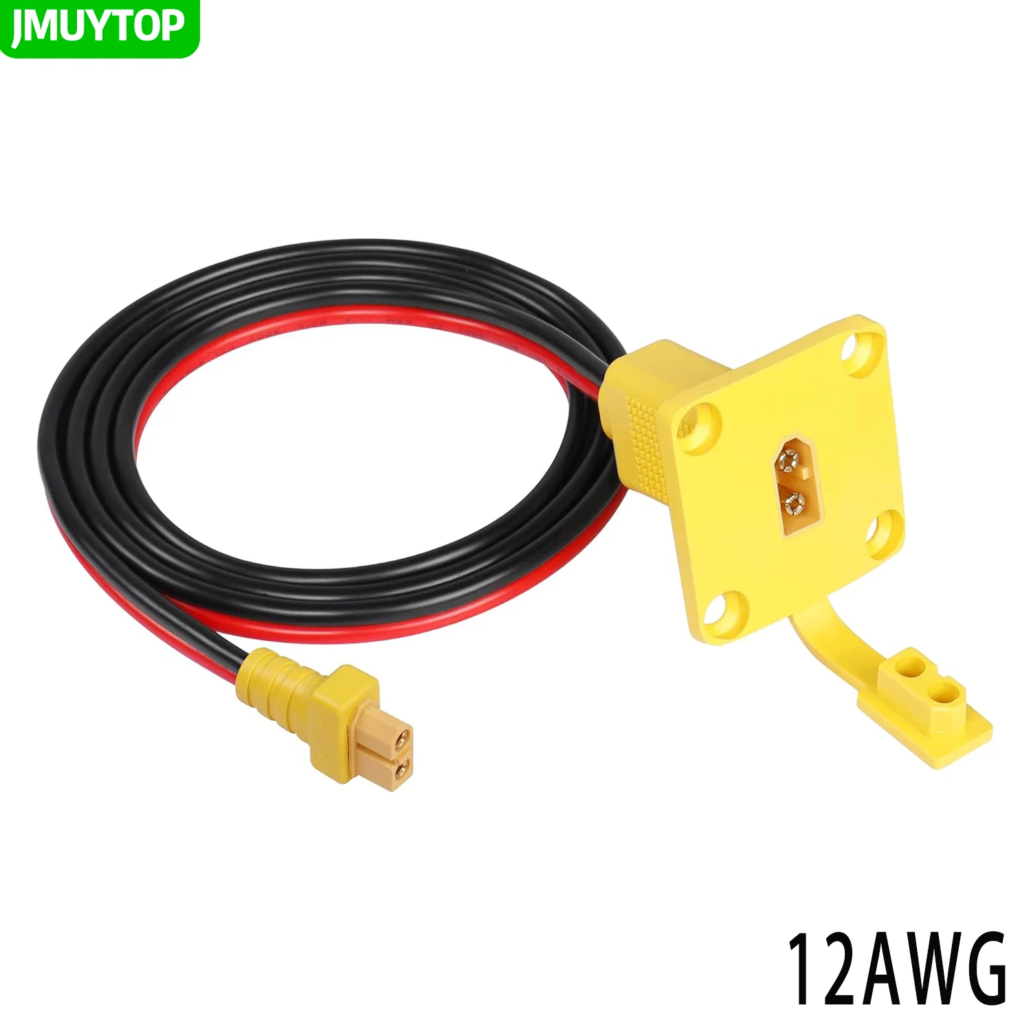 

Кабель XT60 (штекер-гнездо) 12AWG, 1 м (3,2 фута) для монтажа на панель, с разъемом XT60 (штекер) и проводом для панельного монтажа (гнездо) для RC LiPo аккумуляторов и FPV дронов