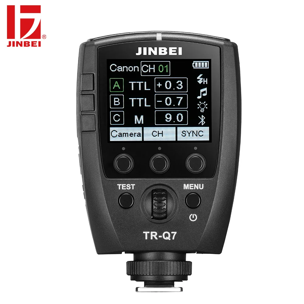 2021 NewJINBEI TR-Q7 TTL 2.4G High-Speed Sync Transmitter Wireless Remote Flash Trigger For Cameras Flash Light