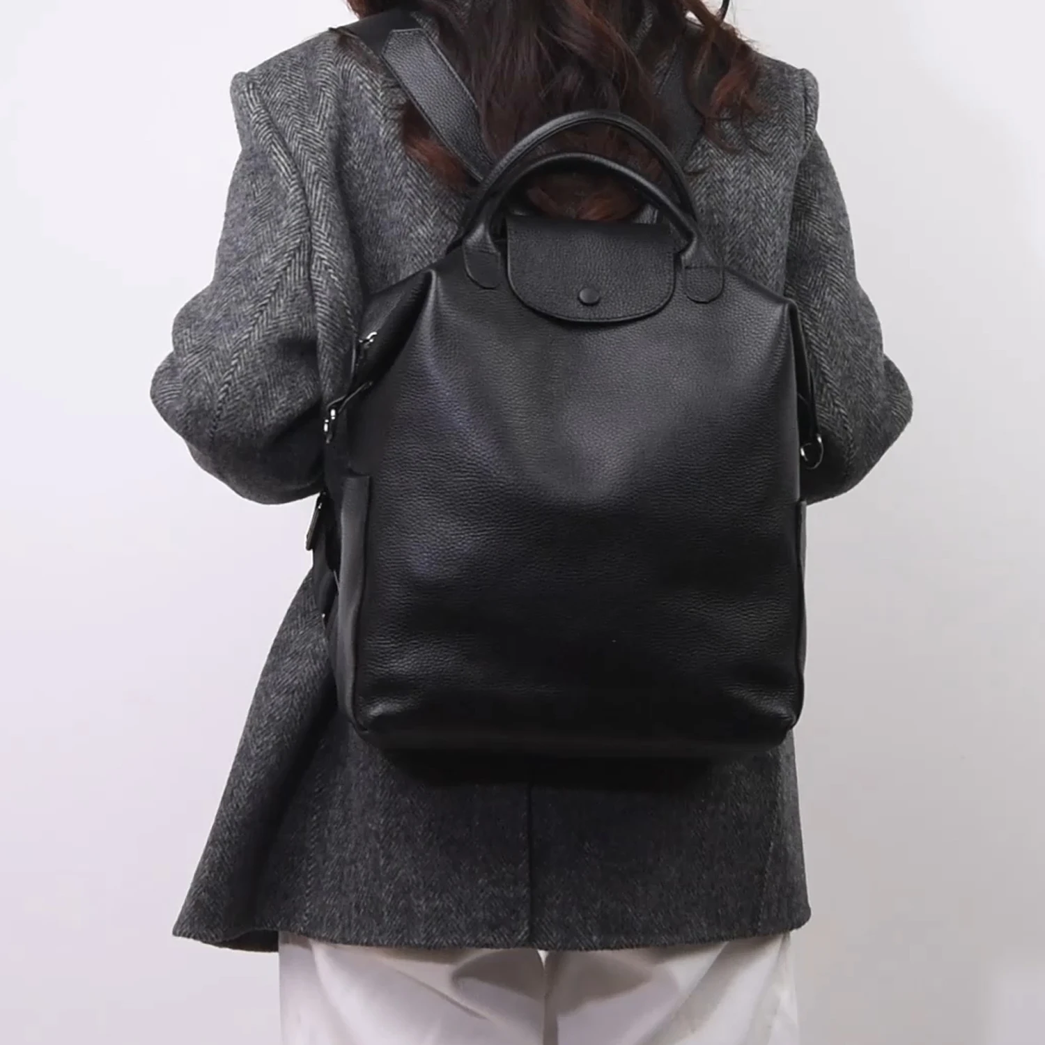 Tas ransel kulit wanita modis  - Leather Classic Strap ulasan dan harga