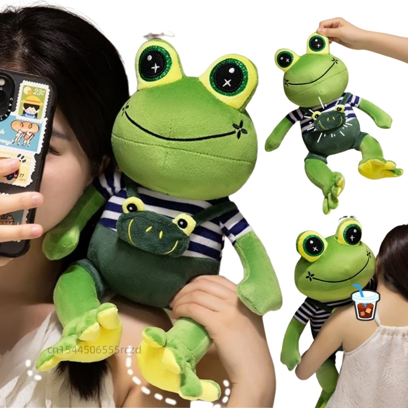 30/40/50cm Creative Figure Frog Plush Doll Pillow Green Long Legs Frog Amphibian Stuffed Toy Home Decoration Gift For Children