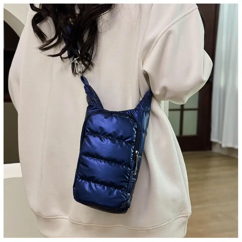 Small Square Bag Water Cup Storage Leisure Travel Bag Versatile Sports Bag Crossbody Bag Female One Shoulder Mobile Phone Bag