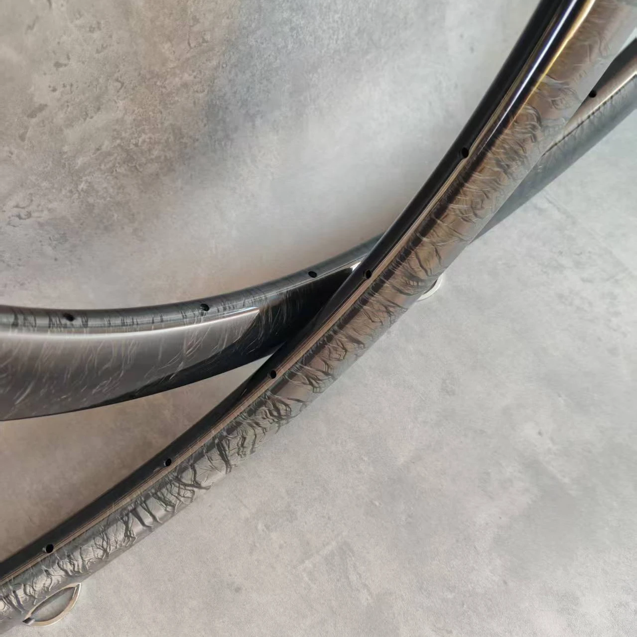 Full Carbon Single Rim Disc Brake, 700C,marble glossy,38/45/50/60mm Depth, 25mm Width, Clincher, Tubeless, Tubular,24-24 hole