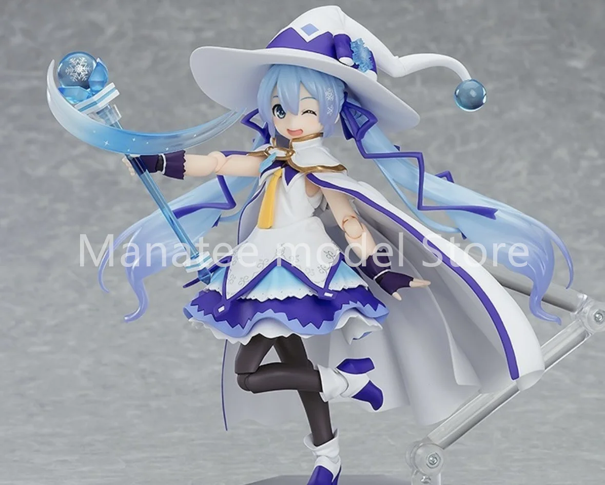 Max Factory Original figma Snow Miku Magical Snow PVC Action Figure Anime Model Toys Collection Doll Gift