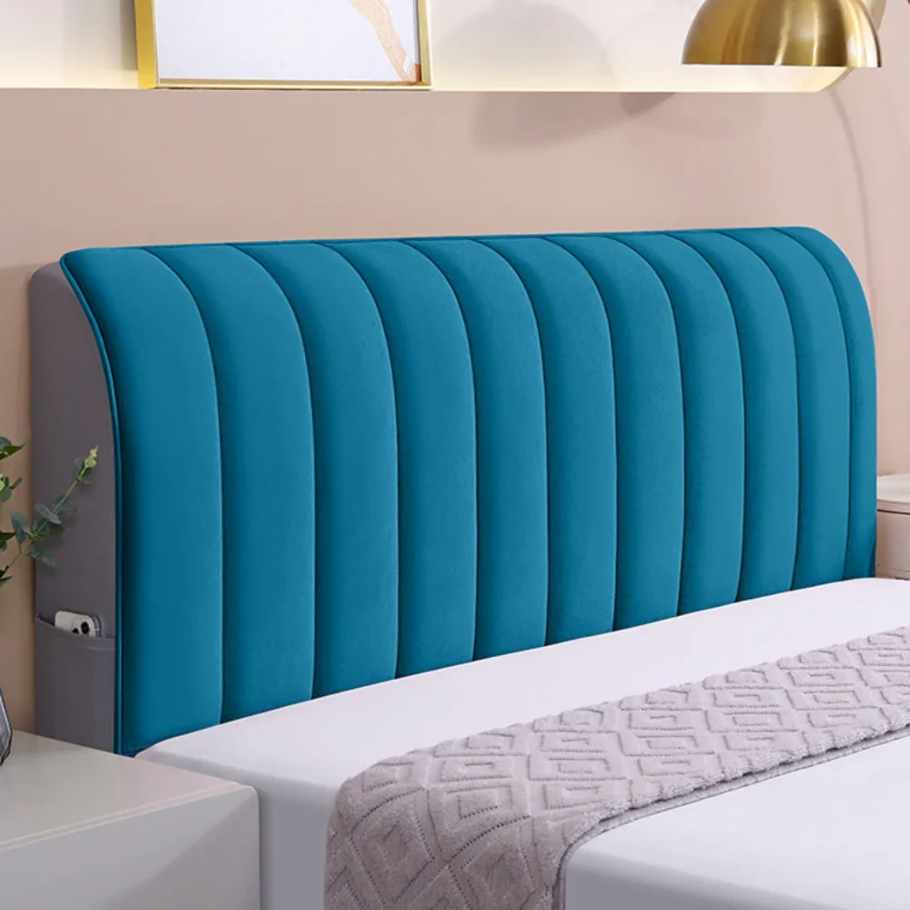 

Universal Thickened Flannel Bedside Cover Anti-Collision All-inclusive Headboard Protector Washable Detachable Dust Cover Hotel