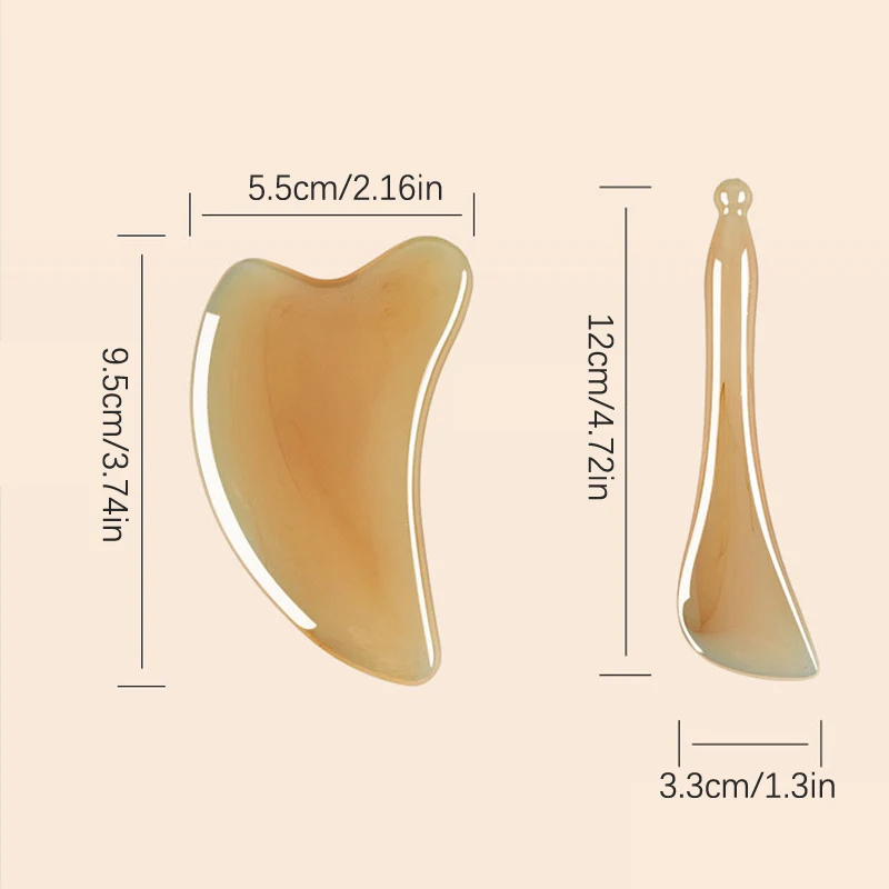 Skin Scraping Resin Gua Sha Massage Board Guasha Plate Face Eye SPA Massager Scrapers Tools For Face Neck Back Body Legs