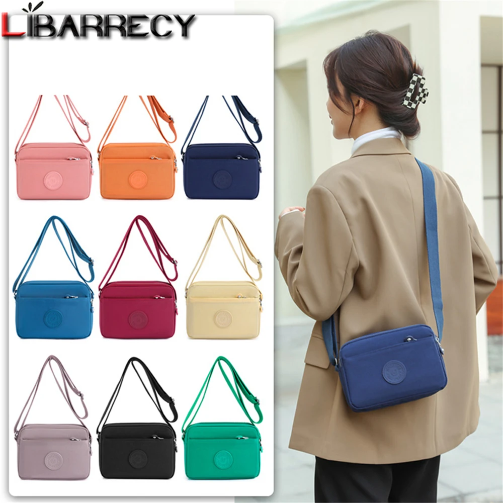 2023 Small Ladies Shoulder Bag Fashion High Quality Nylon Women\'s Bag Spring New Solid Color Women Crossbody Bags Bolsa Feminina