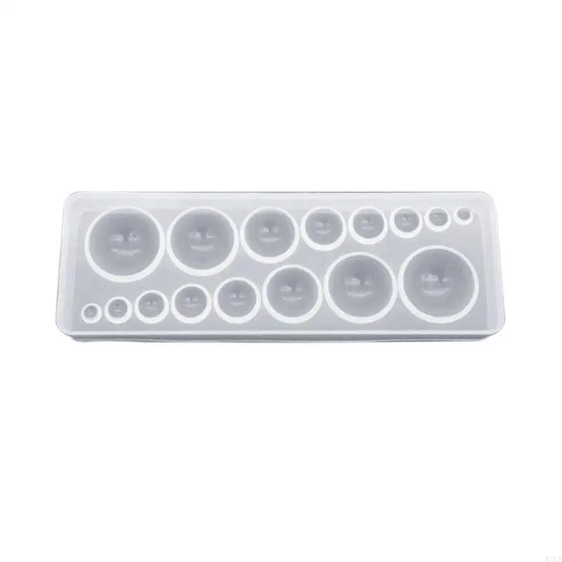 Moldes esfera K3KD Moldura resina silicona Joyería fondant haciendo manualidades redondas bricolaje a mano para a