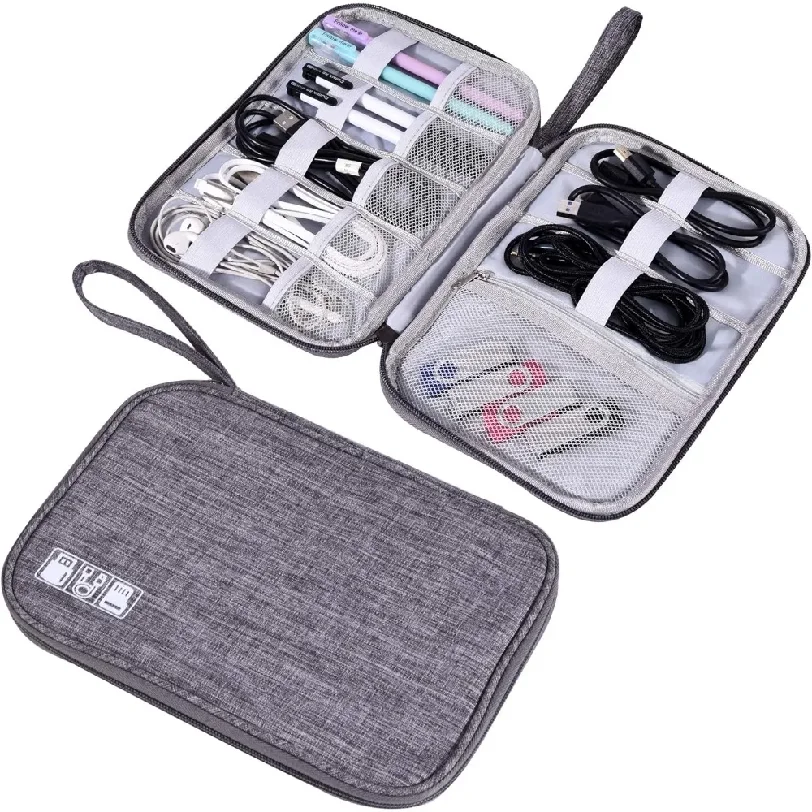 

Electronics Organizer Bag Waterproof Carrying Pouch Travel Bag Universal Cable Organizer Electronics Storage Bag Accessories