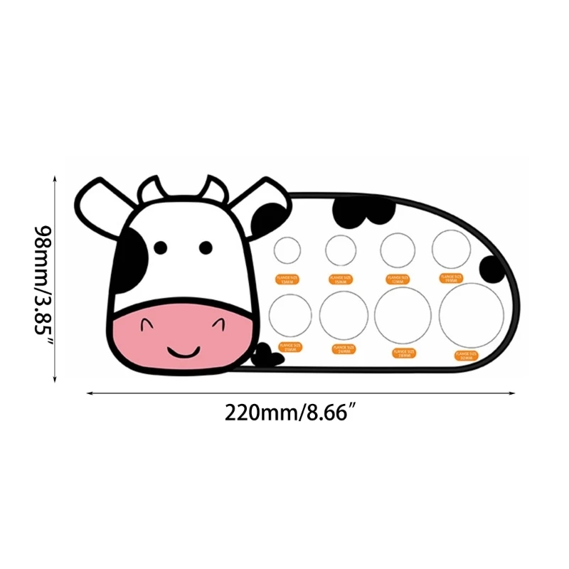 Q0KB Scheda misurazione del capezzolo Strumento misurazione pratico Attrezzatura domestica